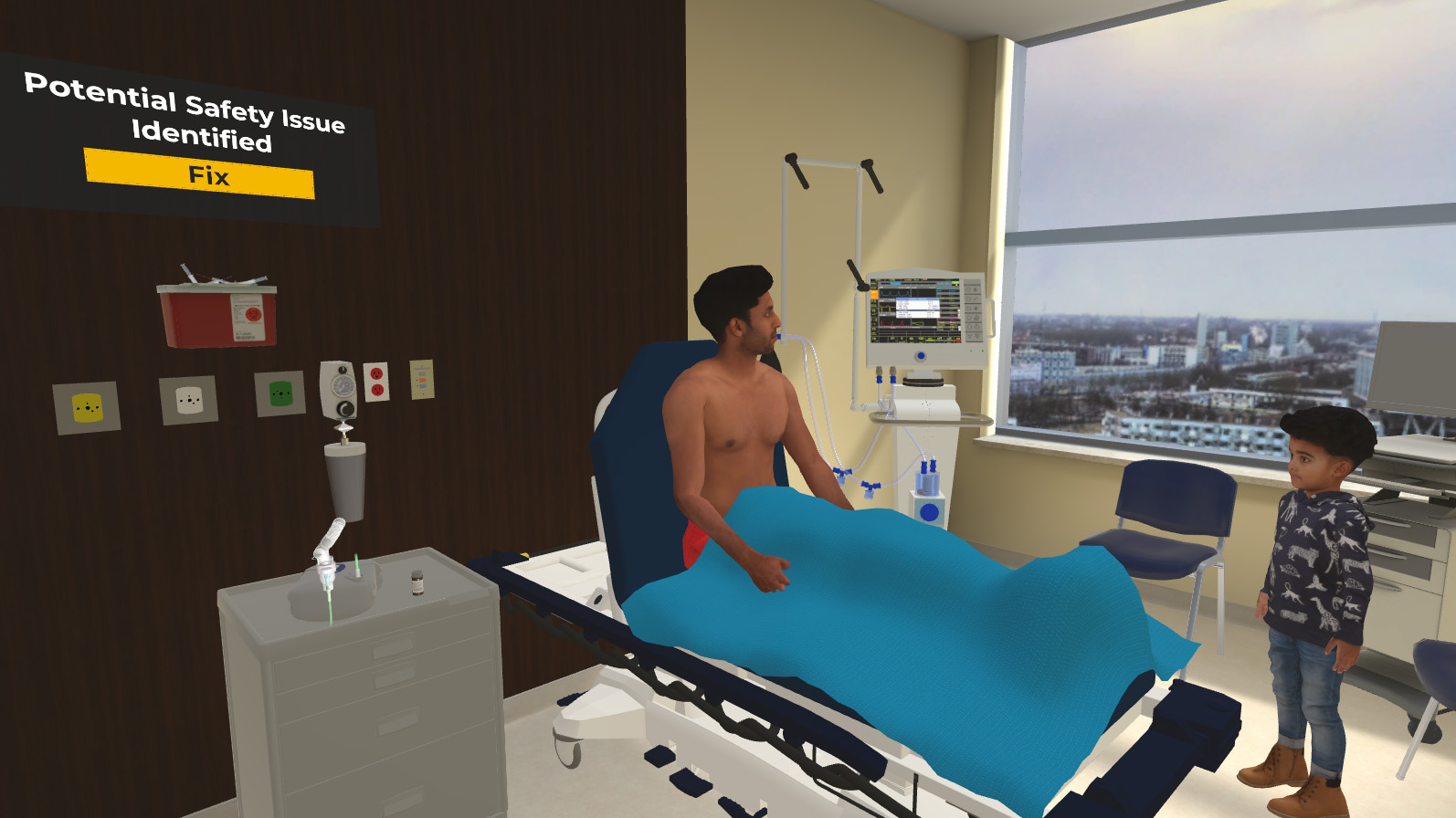 patient family virtual simulation