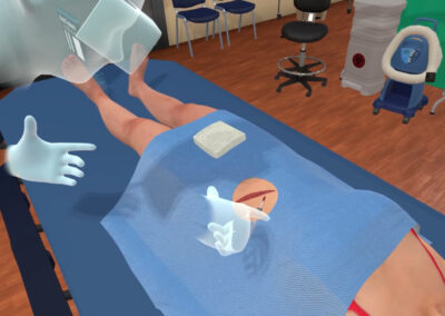 virtual wound treatment simulation