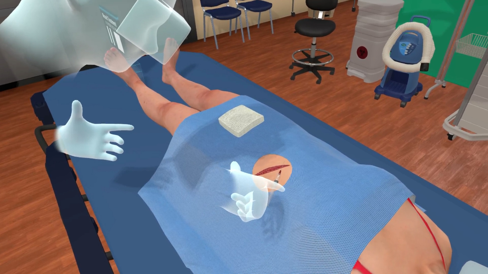 virtual wound treatment simulation