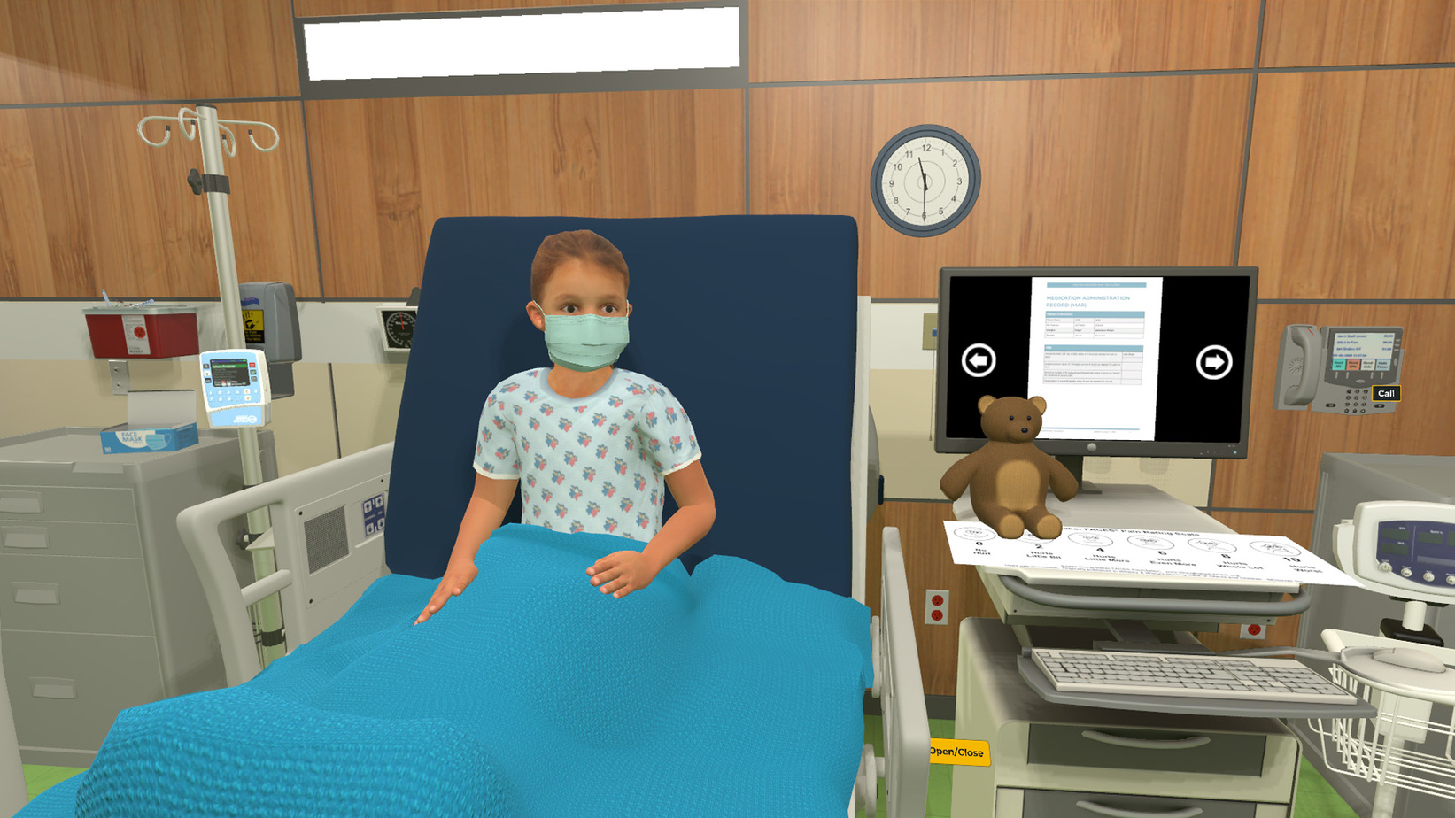 Pediatric Pain VR Nursing Simulation by OpenRN