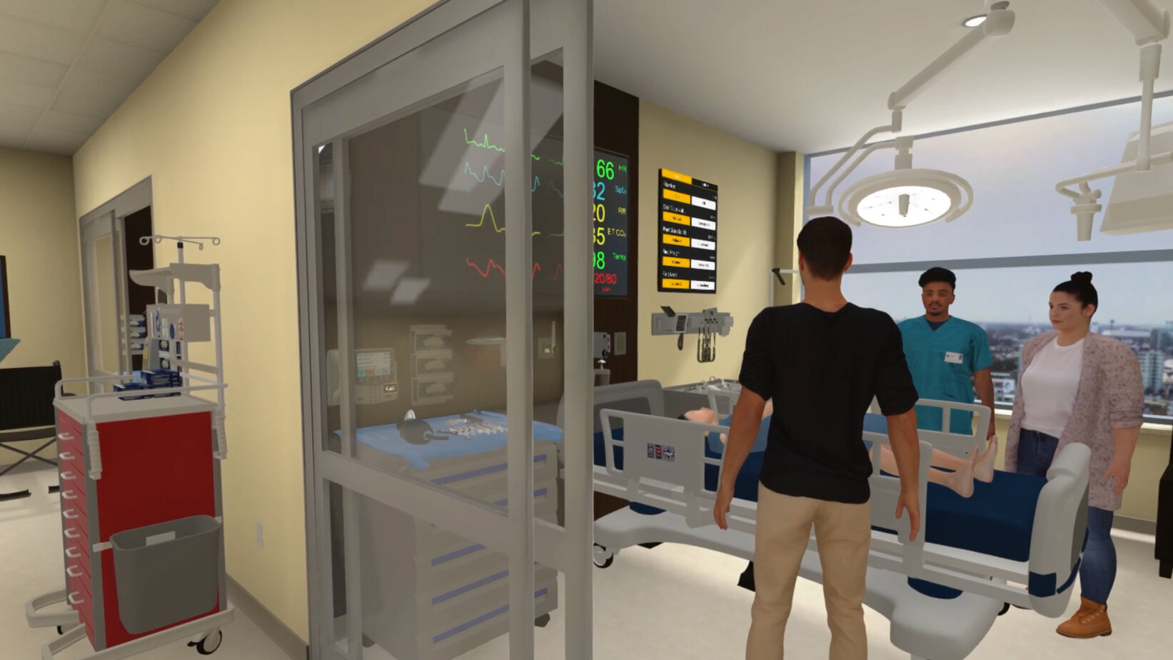 VR simulation environment